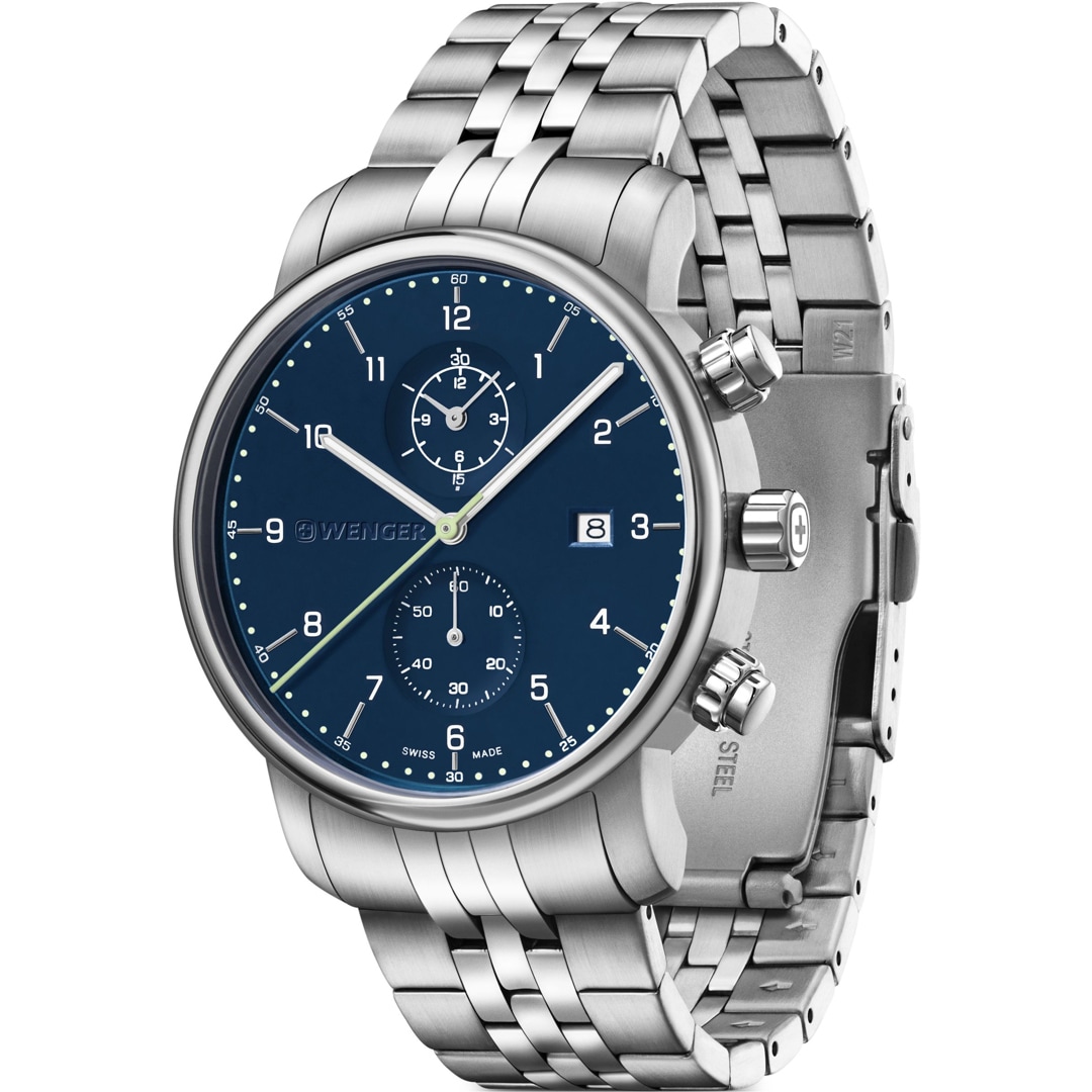 Wenger Urban Classic Chrono Blau Ø 42mm
