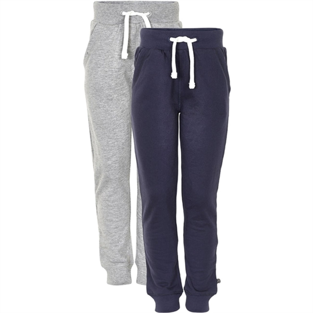 Køb Minymo Dark Navy Sweatpants Basis 36 2-pak NOOS