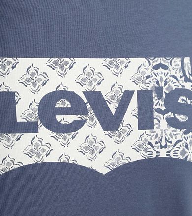Levi's T-Shirt Graphic Logo Bandana Indigo 22491-1812 kopen