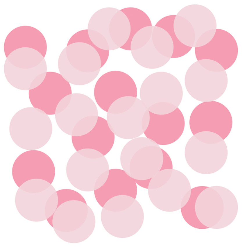 Sachet de confettis The Big Reveal - Rose
