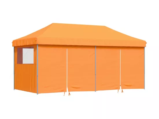 Tente de réception pliable escamotable avec 4 parois latérales