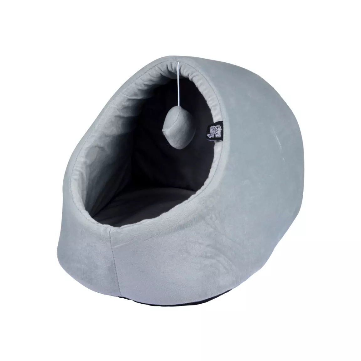 Niche d'intérieur avec jouet pour chat Sweet L35 cm Gris clair