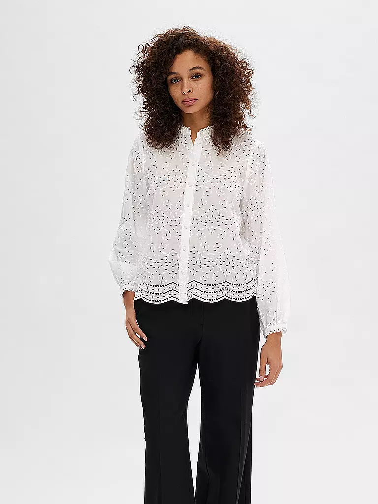 SELECTED FEMME Bluse SLFTATIANA weiss