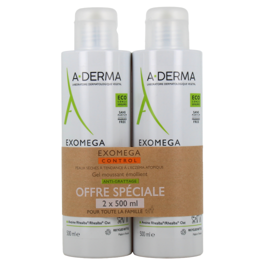A Derma Gel moussant anti grattage Exomega Control - Peau atopique