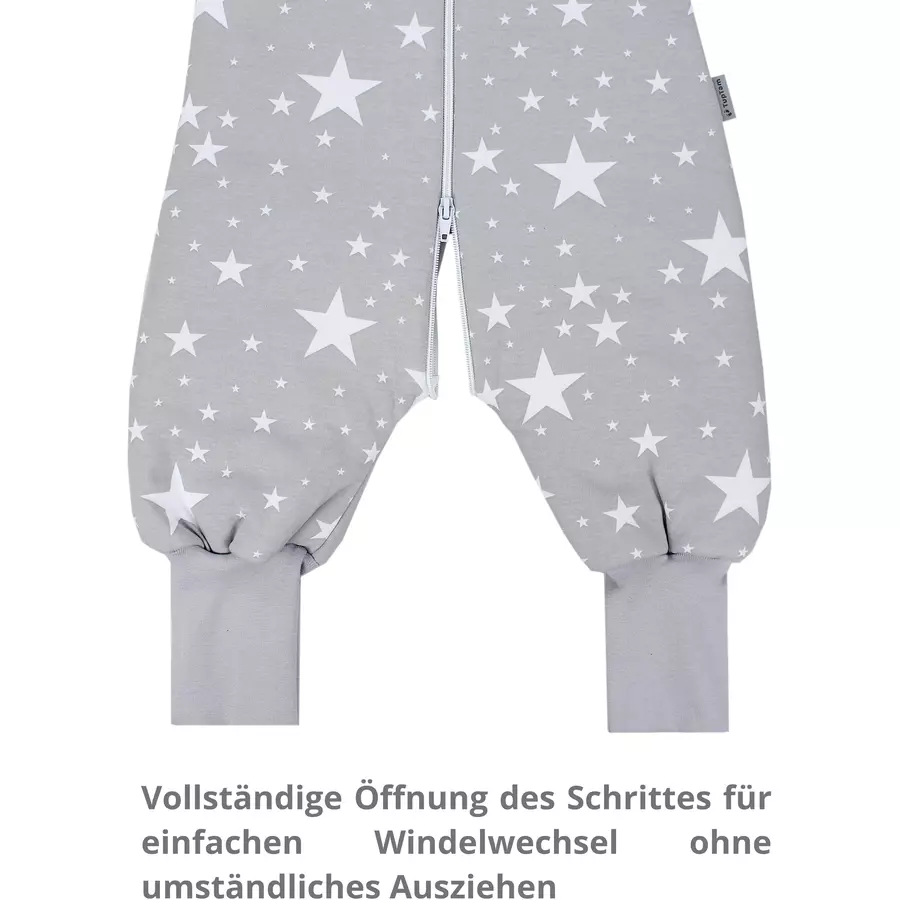 TupTam Winter Babyschlafsack mit Beinen 2,5 Tog graumelange