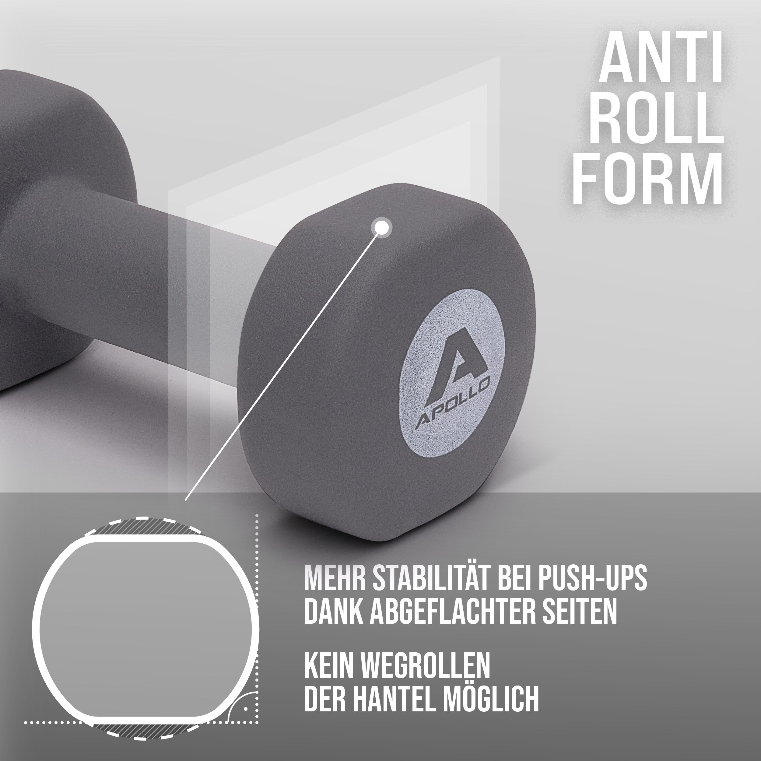 Apollo Hantel Set Kurzhantel Fitness Hanteln 5 kg