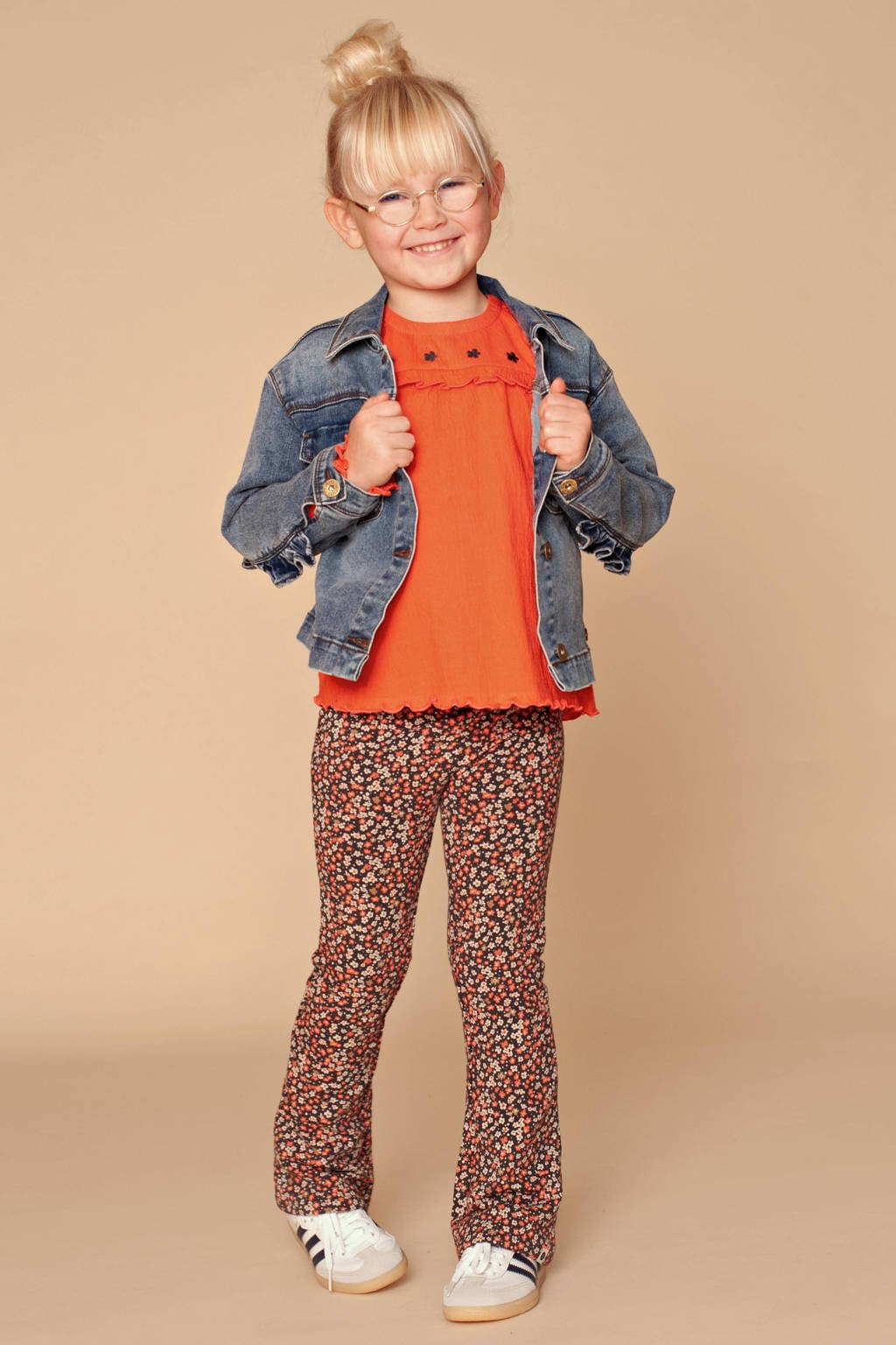Stains&Stories flared legging oranje