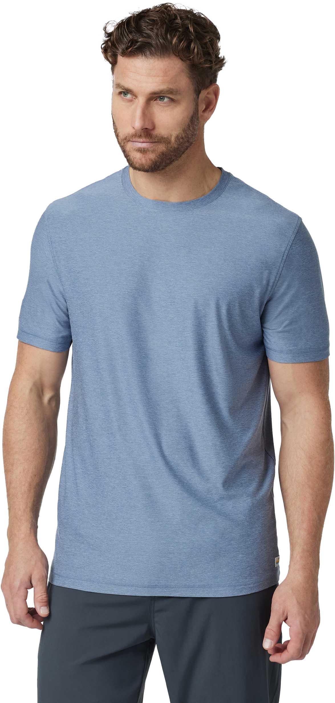 Strato Tech Tee Herre HTY/Chambray Heather