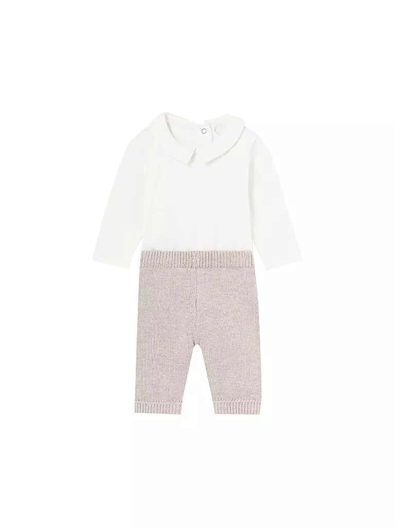 MAYORAL Baby Set Strickjacke, Body ,Hose 3-teilg  beige