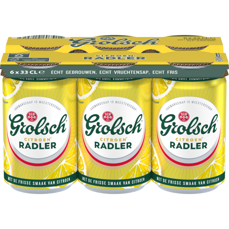 Grolsch Radler citroen 2.0 6-pack