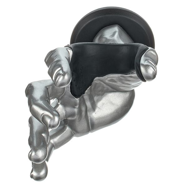 Guitar Grip Silver Metallic Male Hand RH