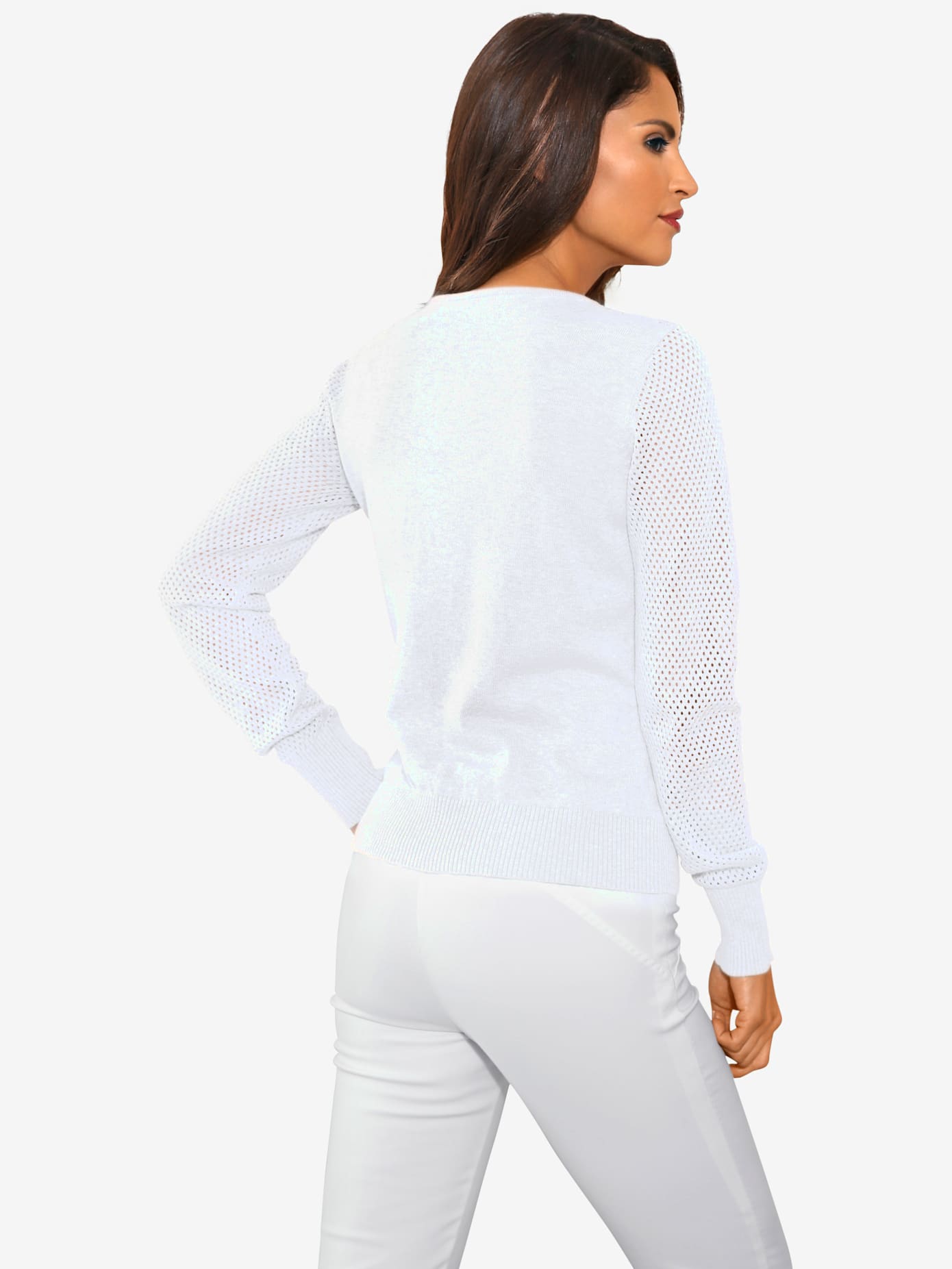 Cardigan motif tricot ajouré tendance