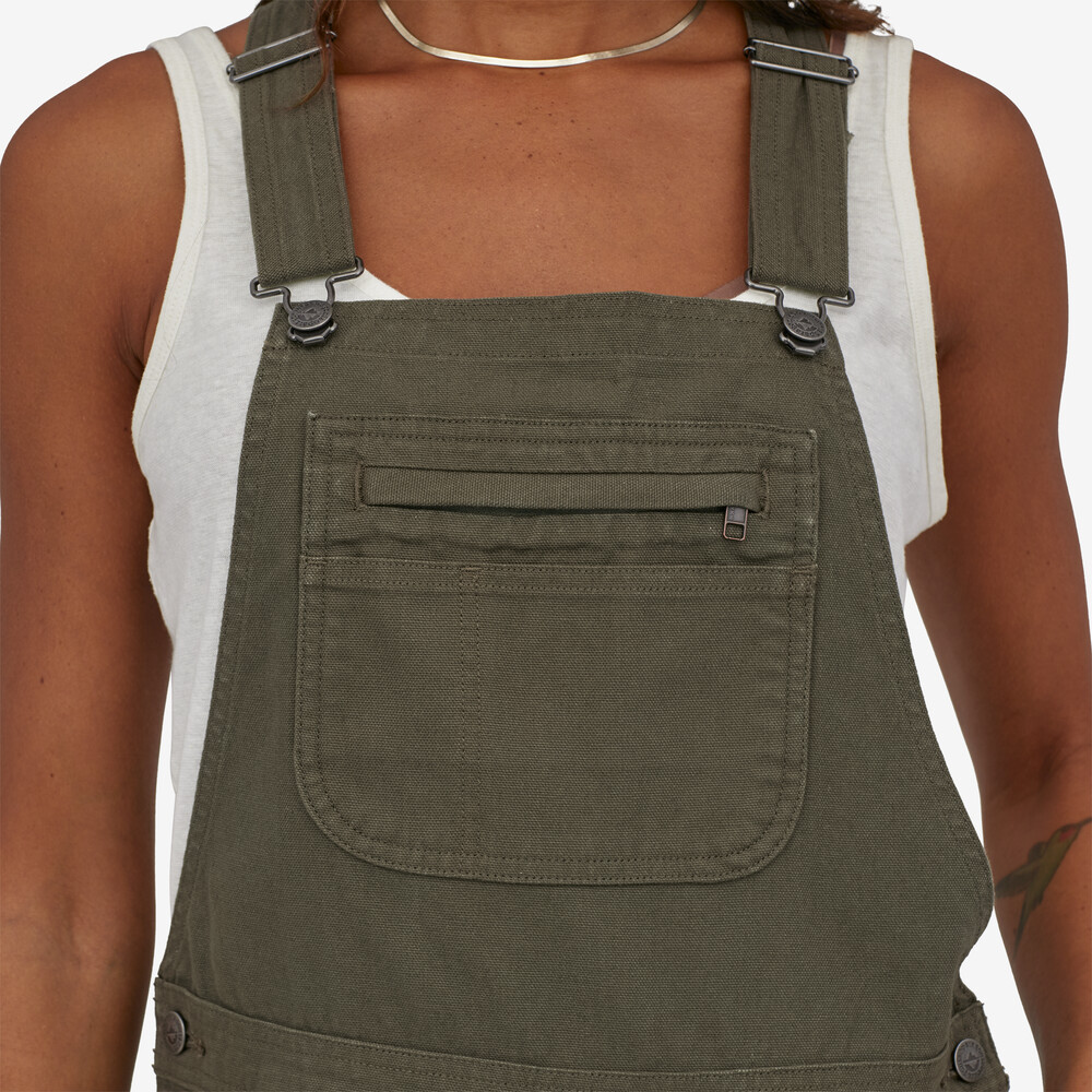 Damen-Latzhose mit Stehfunktion - 5 Zoll