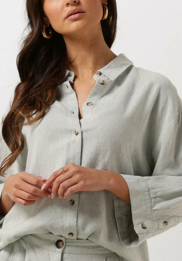 MSCH COPENHAGEN groene msch copenhagen blouse mschjovene ginia 3/4 shirt