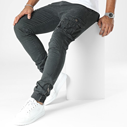 Pantalon Cargo Gris Anthracite