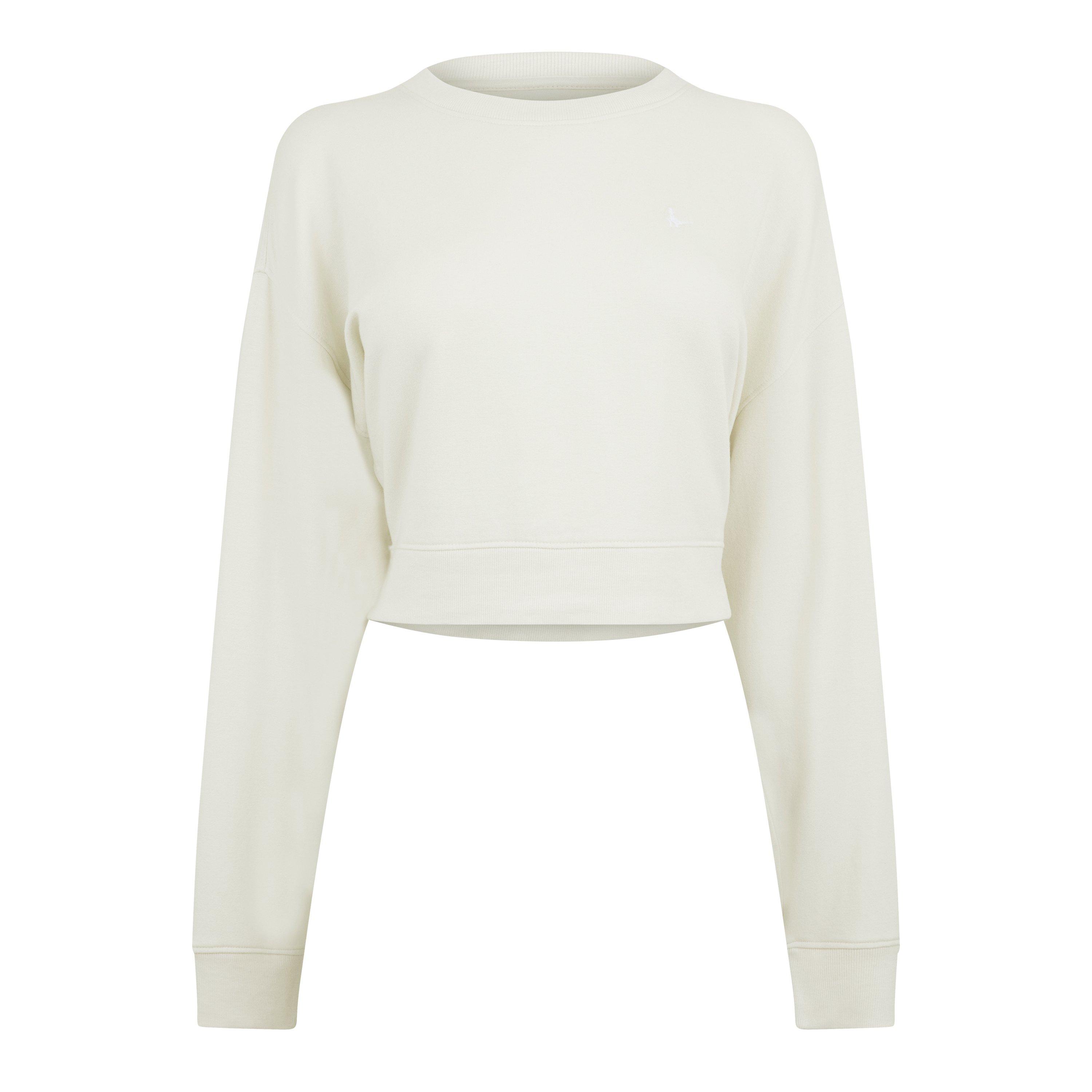 Jack Wills JW Cropped Modal Crewneck Sweater Womens
