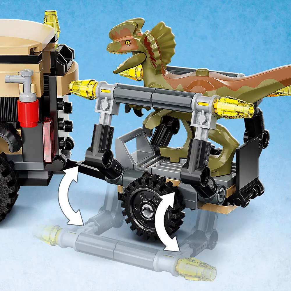 LEGO®JURASSIC WORLD™ 76951 - LE TRANSPORT DU PYRORAPTOR ET DU DILOPHOSAURUS