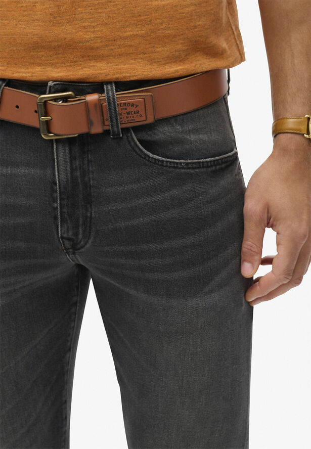 Superdry VINTAGE SLIM STRAIGHT JEANS Venom vintage black
