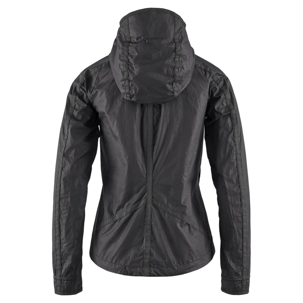 Klättermusen Women's Ansur Hooded Wind Jacket Raven Black