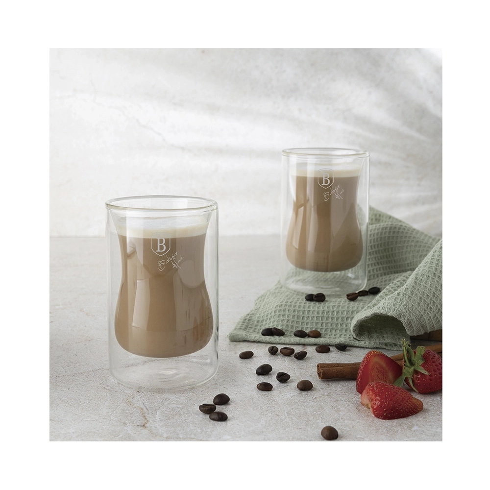 Berlinger Haus Kaffee Glas 270ml 2er Set ohne Griff