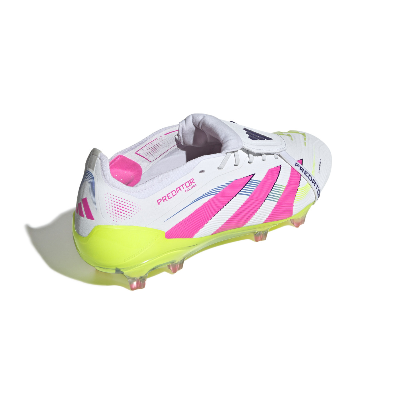 Adidas Predator Elite FT Gras Voetbalschoenen (FG) Wit Roze Neongeel