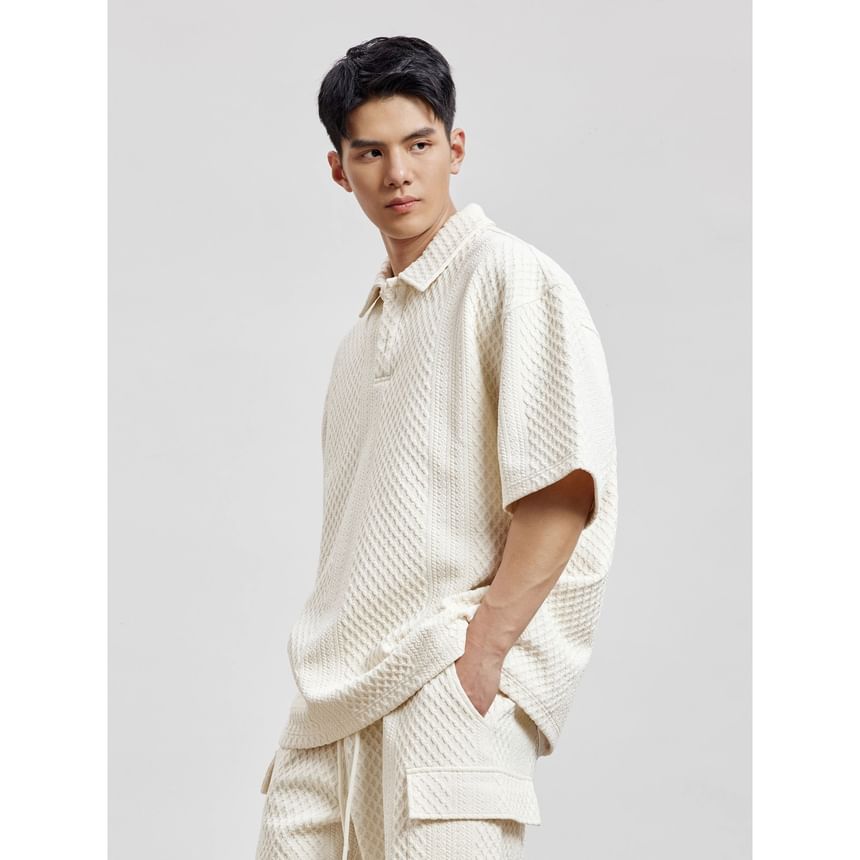 Capbrew - Poloshirt met korte mouwen en effen patroon