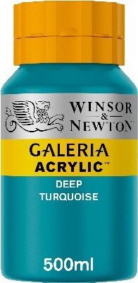 Winsor & Newton - Akrylmaling - Dyb Turkis 500 ML