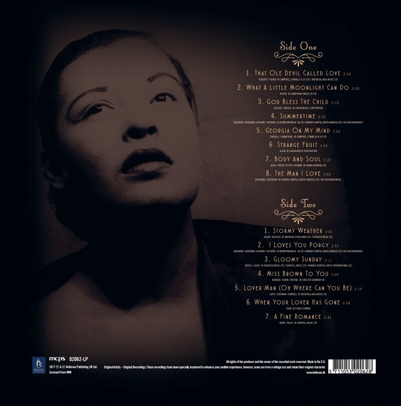 Billie Holiday - Lady Day - Vinyl Lp