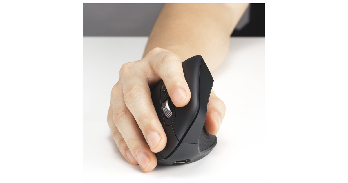 KensingtonPro Fit Ergo MY630 EQ Rechargeable Mouse  (Zwart, 1000 - 2400 DPI, Bluetooth, 2.4 GHz)