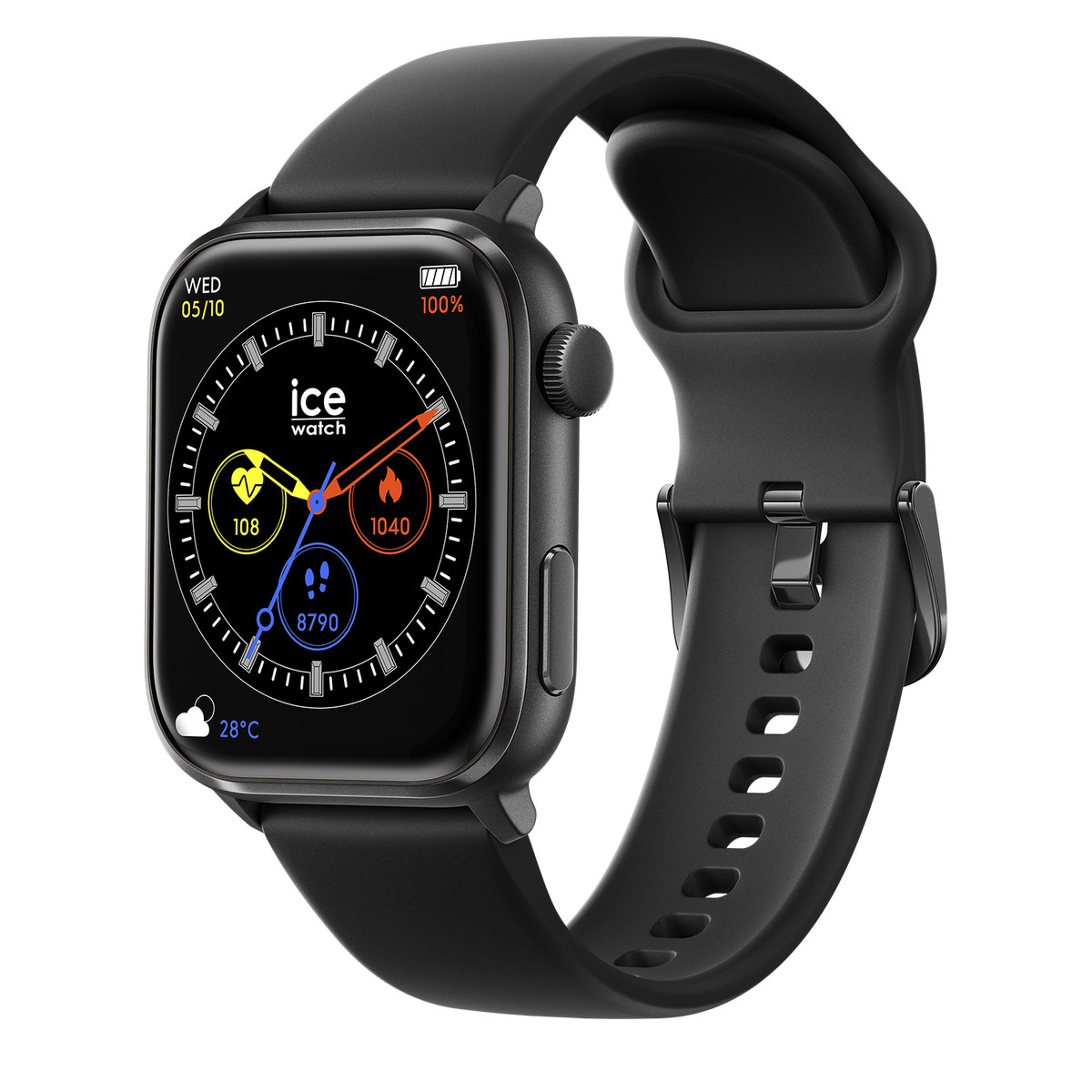 Montre ICE WATCH Ice smart homme bracelet silicone noir