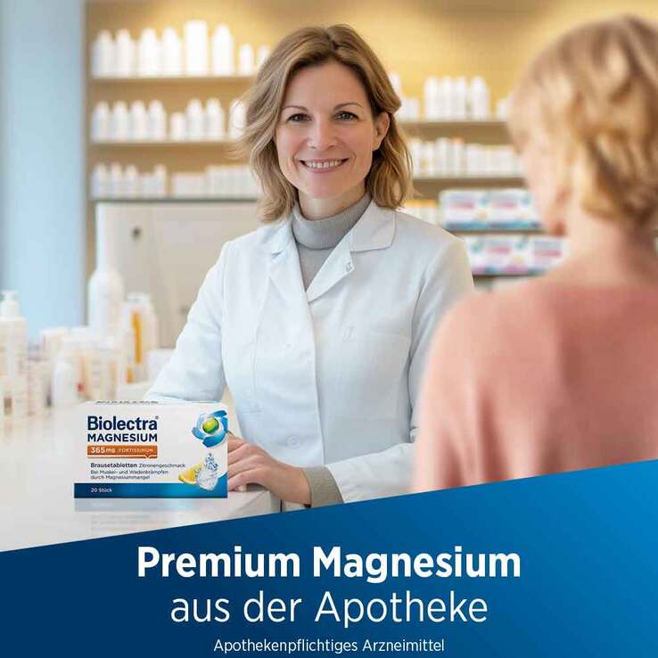 Biolectra® MAGNESIUM 365 mg fortissimum Brausetabletten Zitronengeschmack, 40 St