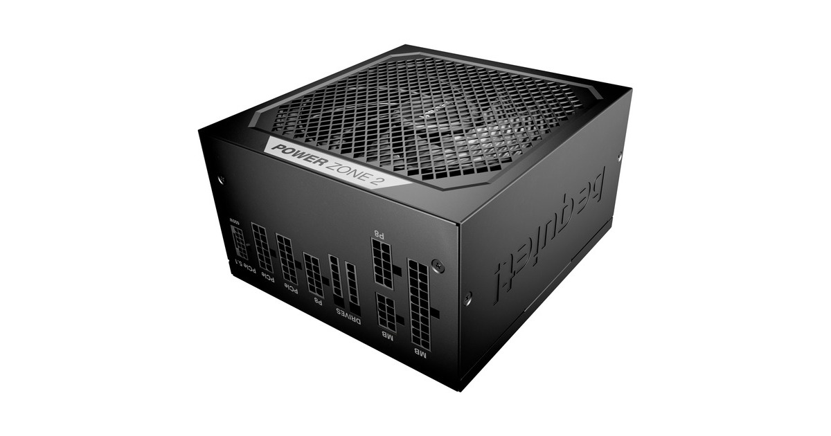 be quiet!Power Zone 2 modulaire 850 watt voeding   (Zwart, 1x 12V-2x6, 3x PCIe)