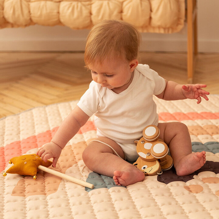 Speelkleed baby rond - Noa Rainbow Multicolor