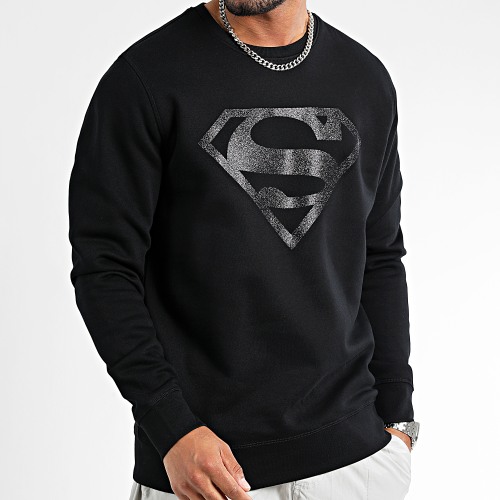 Sweat Crewneck Glitter Logo Noir