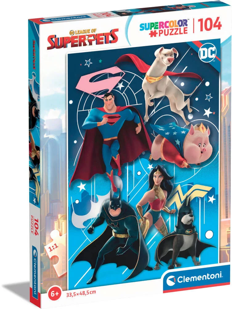 DC LEAGUE OF SUPERPETS - PUZZLE - 104 PIECES