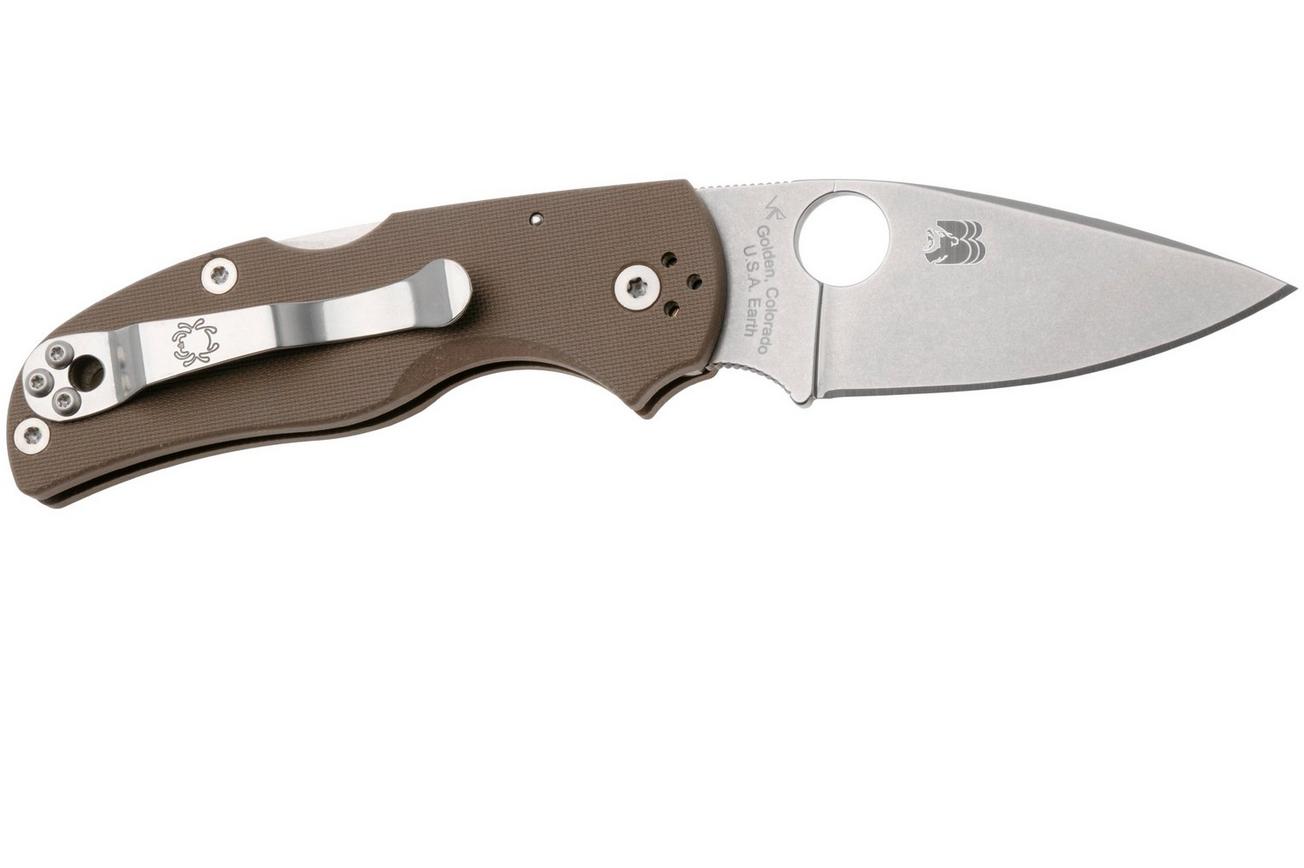 Spyderco Native 5 CPM 15V C41GPBN15V5 Brown G10, Sprint Run zakmes
