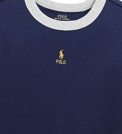 Polo Ralph Lauren Bluse - Navy m. Bordeaux/Mørke Grøn