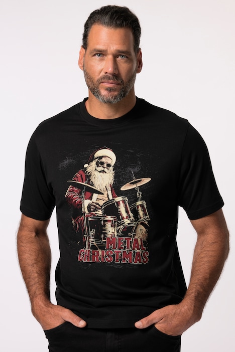JP 1880 T-Shirt, Halbarm, X-Mas Print, Rundhals, bis 8 XL