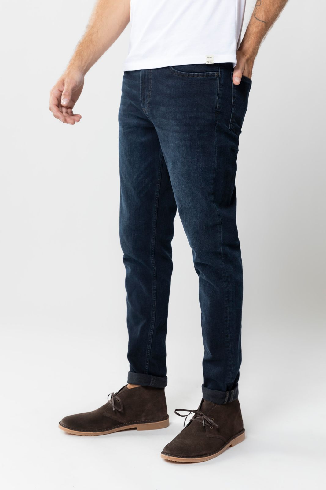 Porter Blue Black Slim Fit Jeans