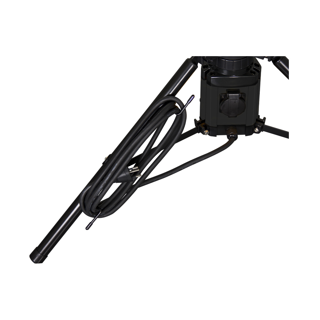 Forsberg LED Flex 360° Bau-Leuchte + eingebaute Steckdose T13