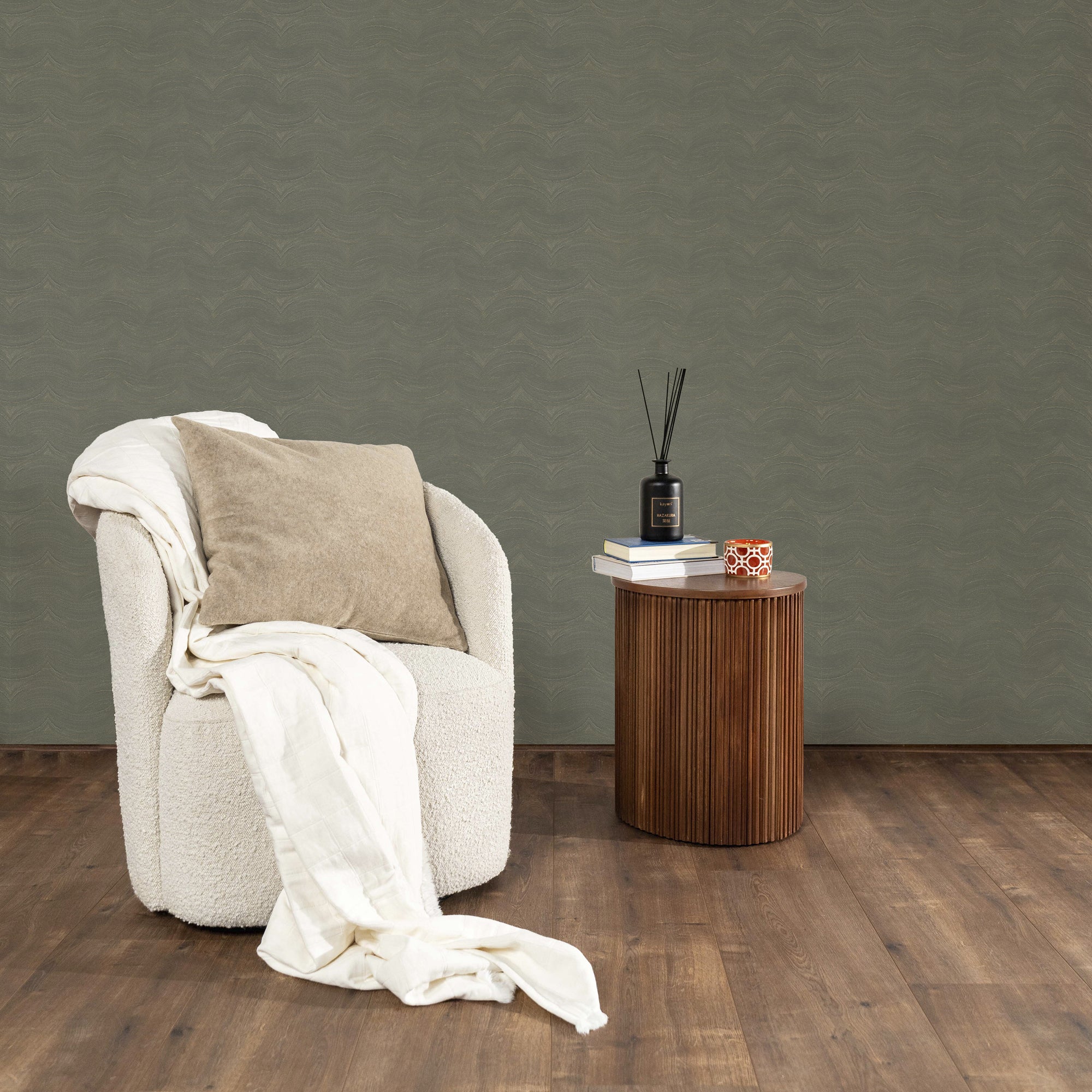 Kayori vliesbehang Sasa - Groen