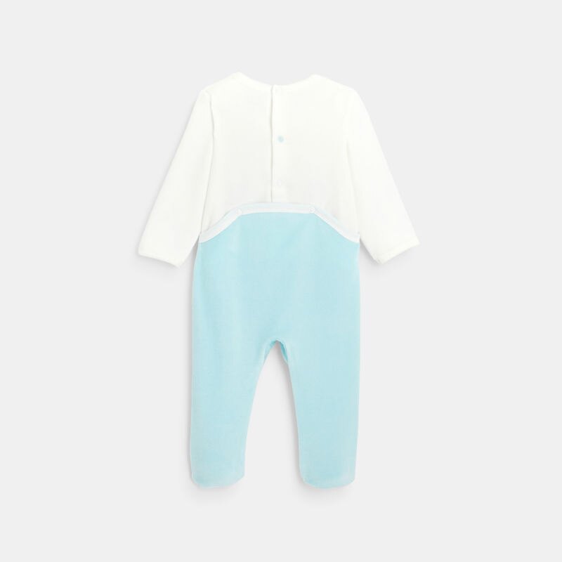 Pyjama bébé en velours bleu Absorba Bleu