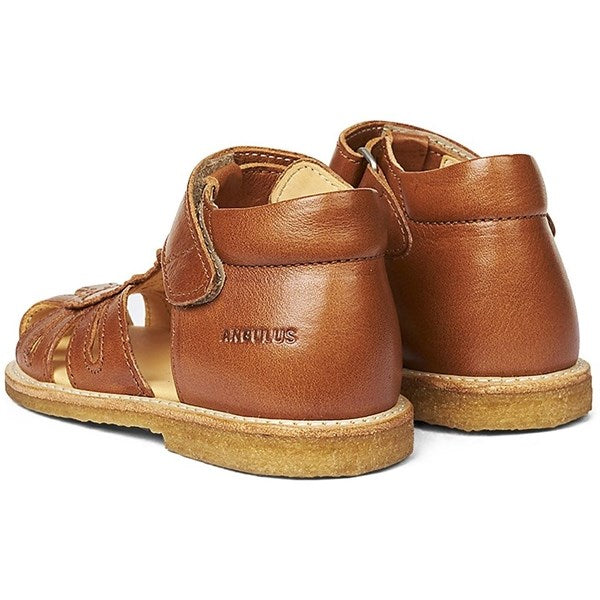 Begynder Sandal M. Velcrolukning Cognac