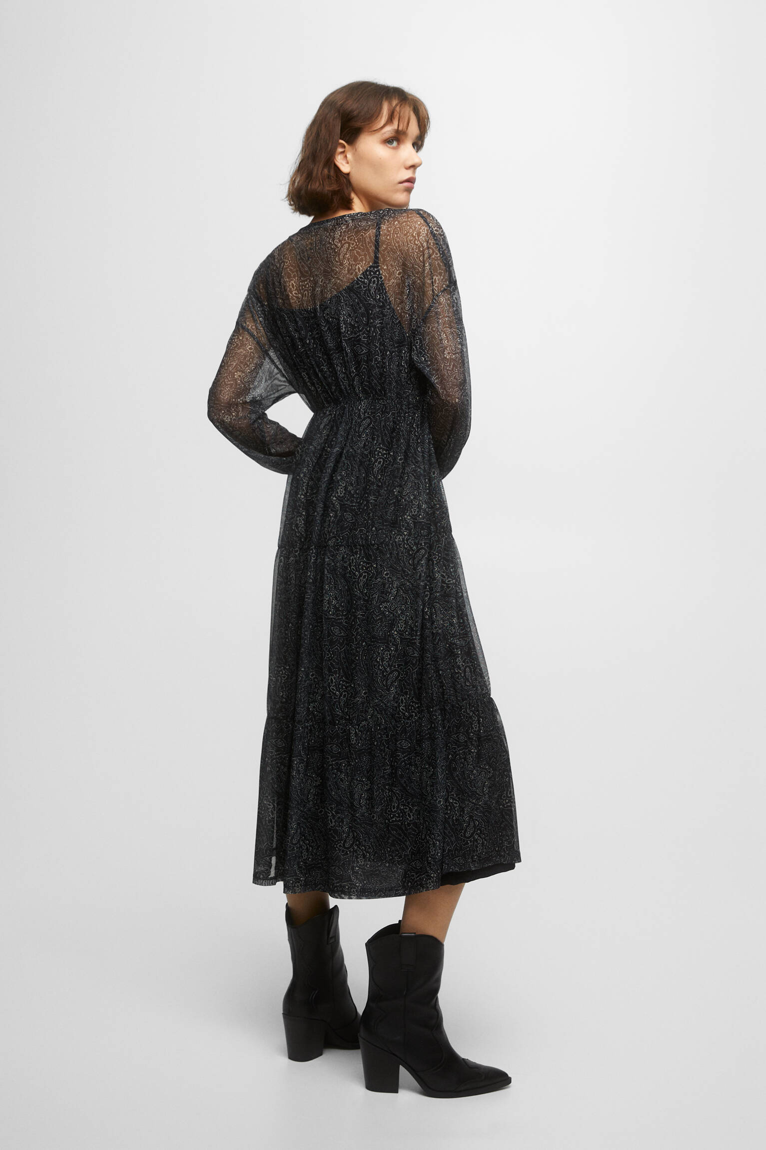 VESTIDO MIDI BOHO - ESTAMPA 1