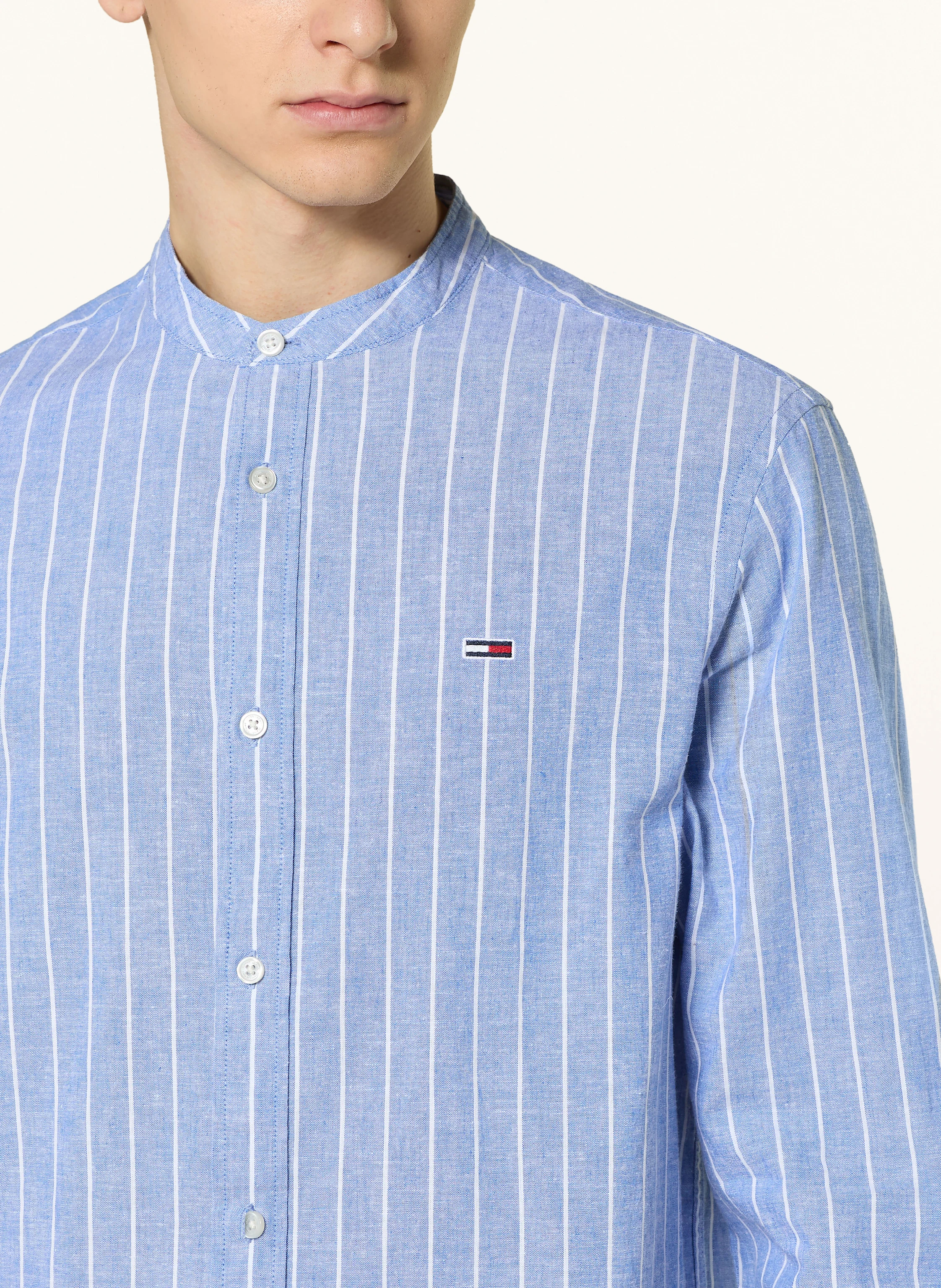 TOMMY JEANS Hemd Regular Fit mit Leinen