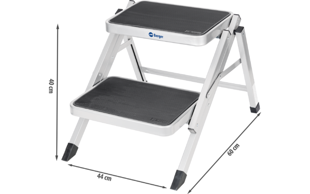 Berger Doppel Trittstufe Klappbar Stahl (Höhe 40 cm)