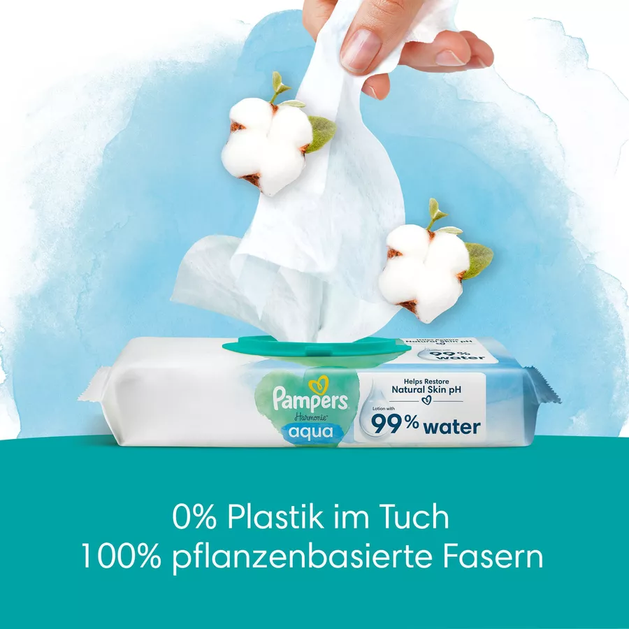 Pampers Feuchttücher Aqua 720 Tücher (15 x 48 Stk)