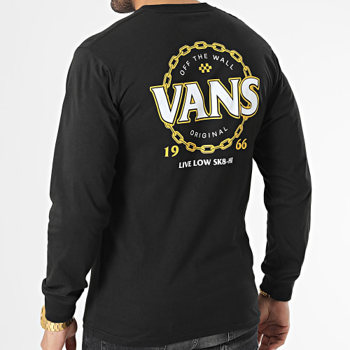 Tee Shirt Manches Longues Chain 00042 Noir