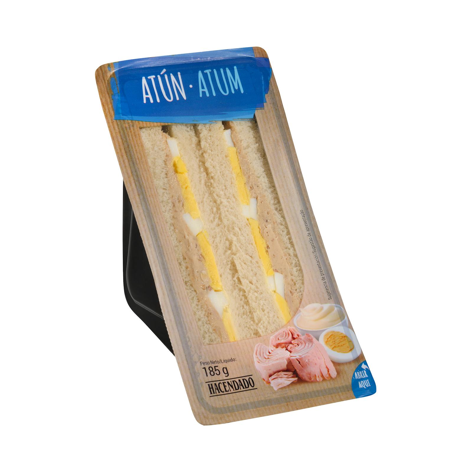Sandwich au thon et aux œufs Hacendado