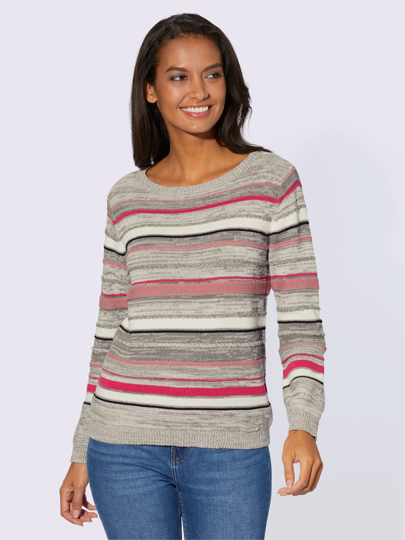 Pull à manches longues pur coton